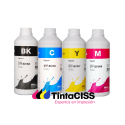 Tintas DTF InkTec, 4 botellas de litro