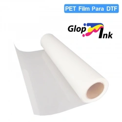 Film DTF pelado en caliente GlopInk, rollos de 30 ó 60 cm.