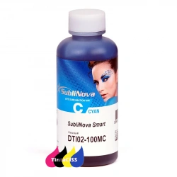 Tinta cian de sublimación SubliNova Smart de InkTec, botella de 100 ml