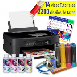 Impresora de sublimación A4 Epson XP-2200 con CISS instalado y combo de papeles y cinta