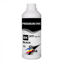 Tinta DTF GlopInk, botella de 1 Kg. Tinta DTF negro