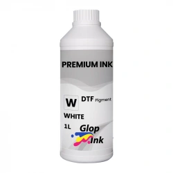 Tinta DTF GlopInk, botella de 1 Kg. Tinta DTF blanco