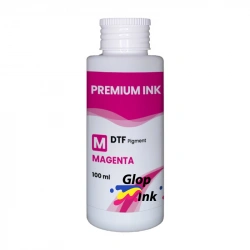 Tinta magenta DTF GlopInk, botella de 100 ml