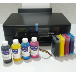 Epson, XP-2100, impresora, A4, con CISS instalado y lleno de tinta pigmentada, para oficina y transfer