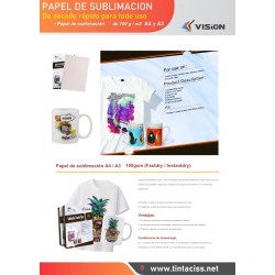 Papel sublimación Vision 100 hojas