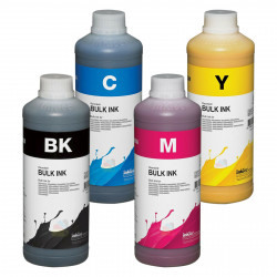 Tinta Dye InkTec, para impresoras Epson, 4 botellas de 1 litro