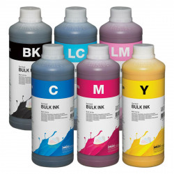 6 botellas de 1 litro de tinta Dye InkTec E0010, para impresoras Epson