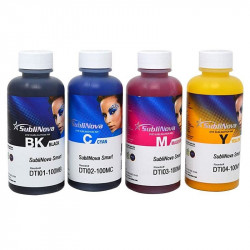 InkTec, SubliNova Smart, tinta de sublimación, 4 botellas de 100 ml