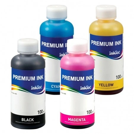 Tinta Dye InkTec, para impresoras Epson, 4 botellas de 100 ml