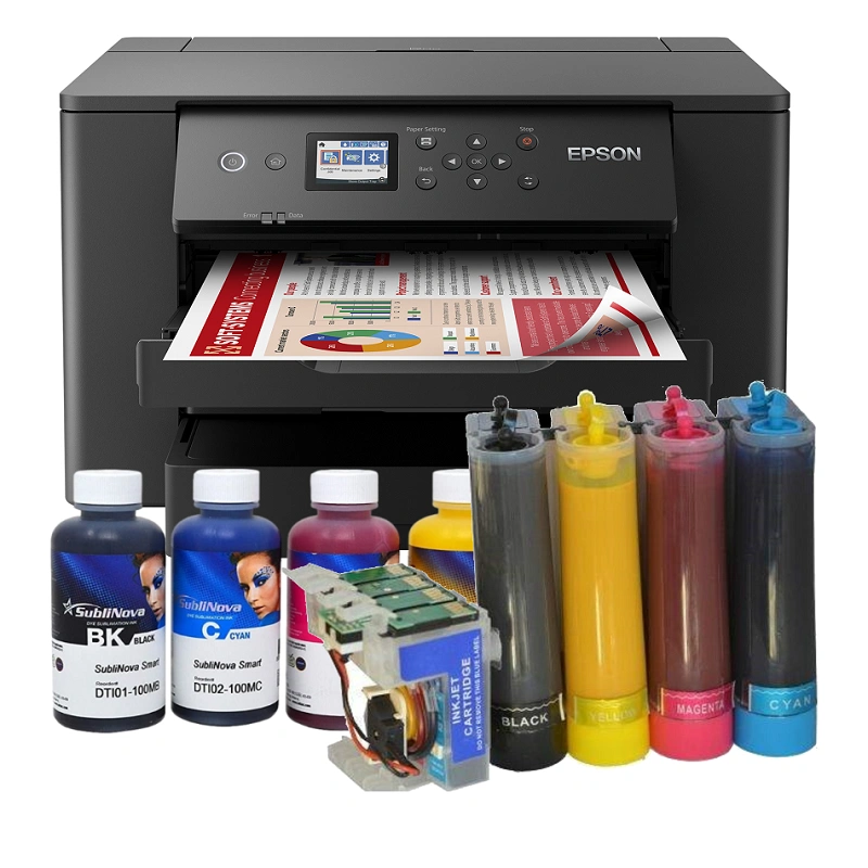 Tinta sublimacion 6 x 500ml Compatible ciss y recargables para impresoras  Epson