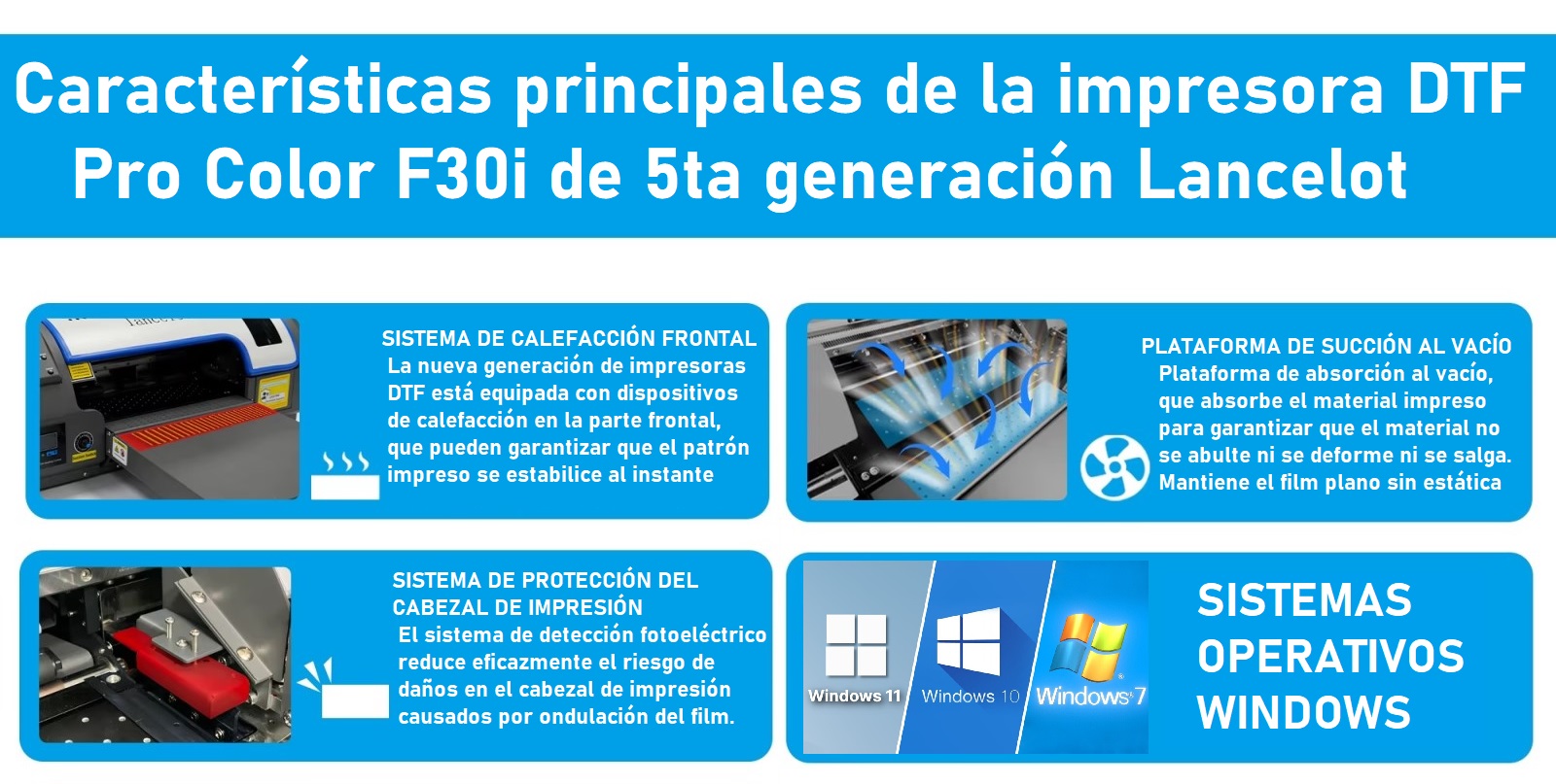 Impresora DTF A3 Lancelot 1080